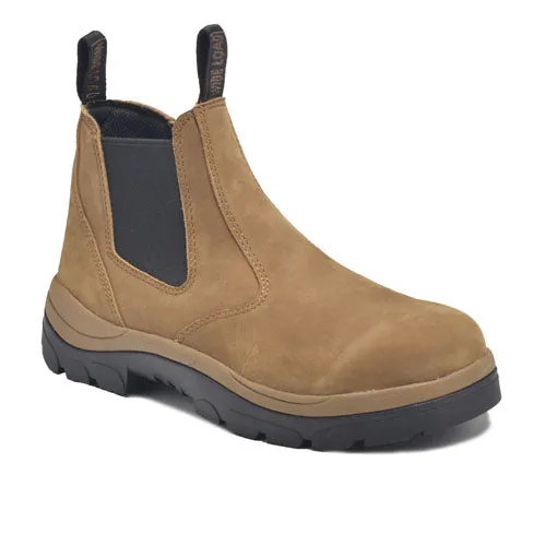 Wide Load 390TZN Casual Black Soft Toe Slip On Zip Boot