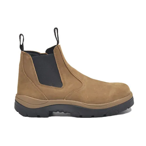 Wide Load 390TZN Casual Black Soft Toe Slip On Zip Boot