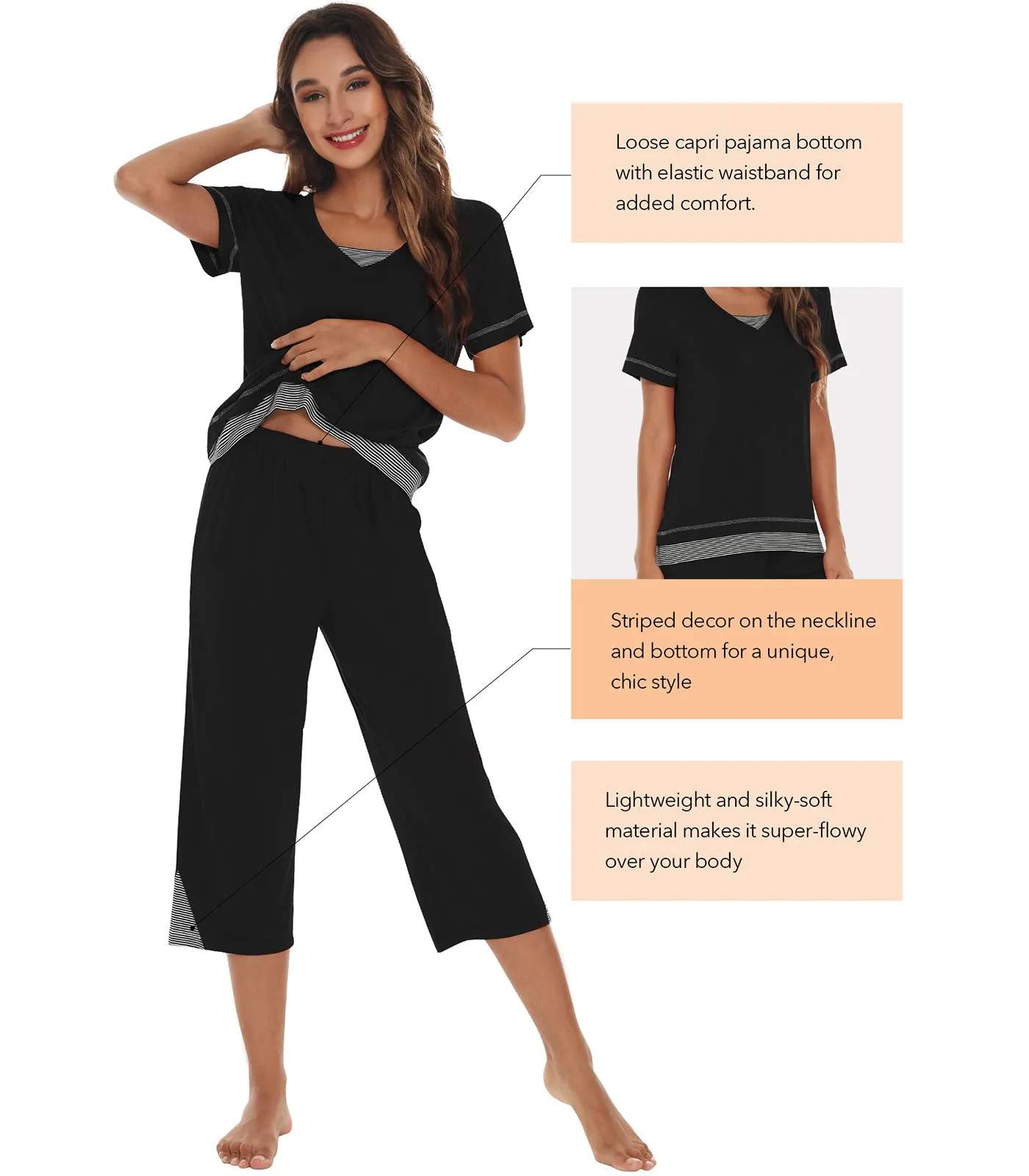WiWi Bamboo Pajamas Set for Women
