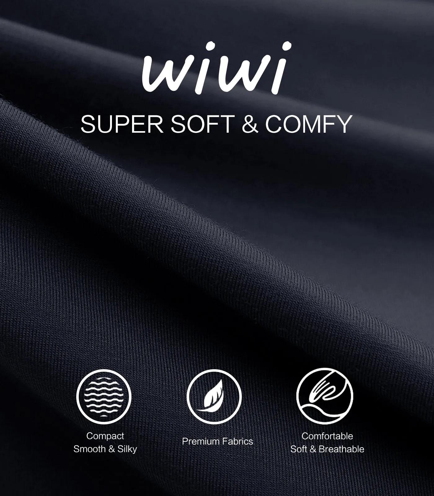 WiWi French Terry Men's Pajama Sets Sweatsuit Long Sleeve Top and Pants with Pockets