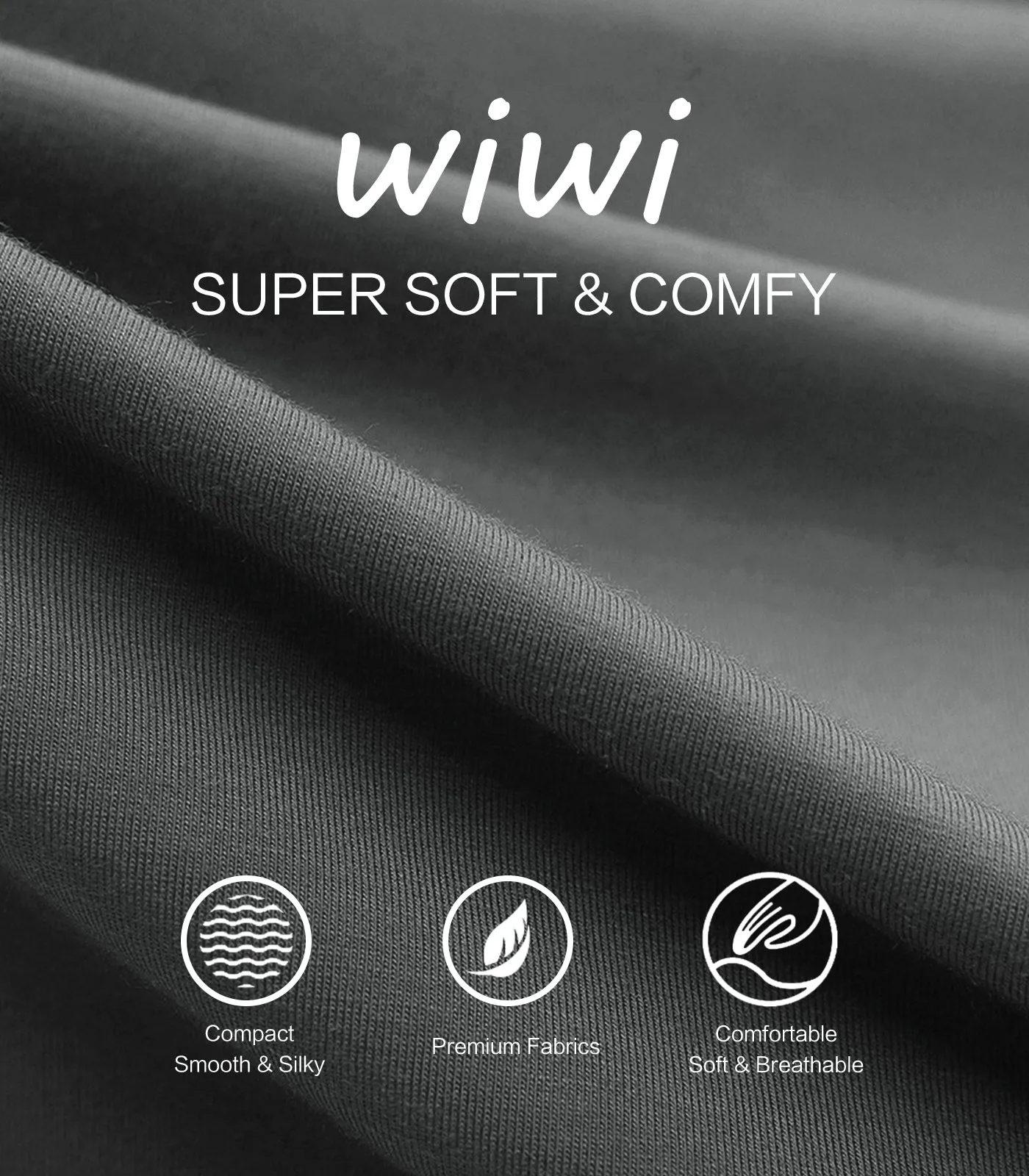 WiWi French Terry Men's Pajama Sets Sweatsuit Long Sleeve Top and Pants with Pockets