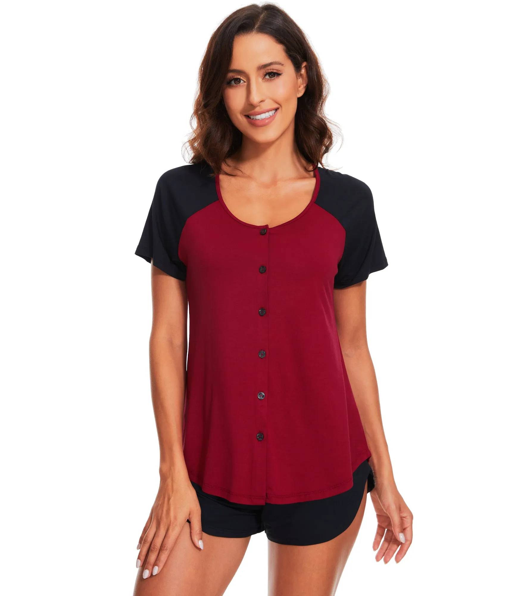 WiWi Soft Bamboo Button Down Pajama Set