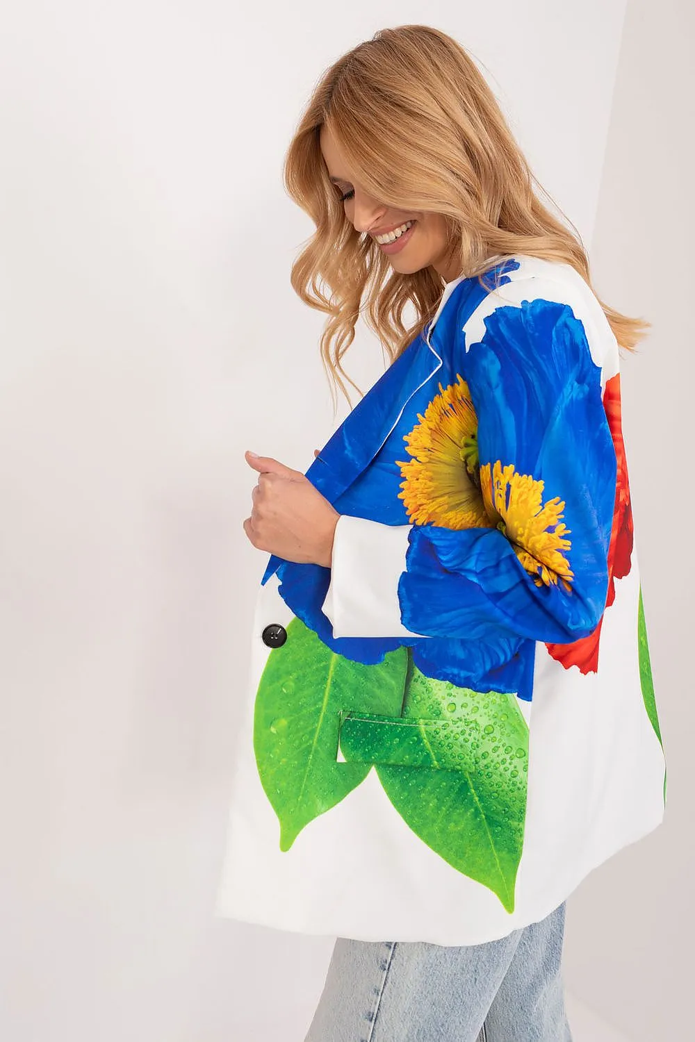 Women's Bright Colorful Jacket Blazer by Italy Moda