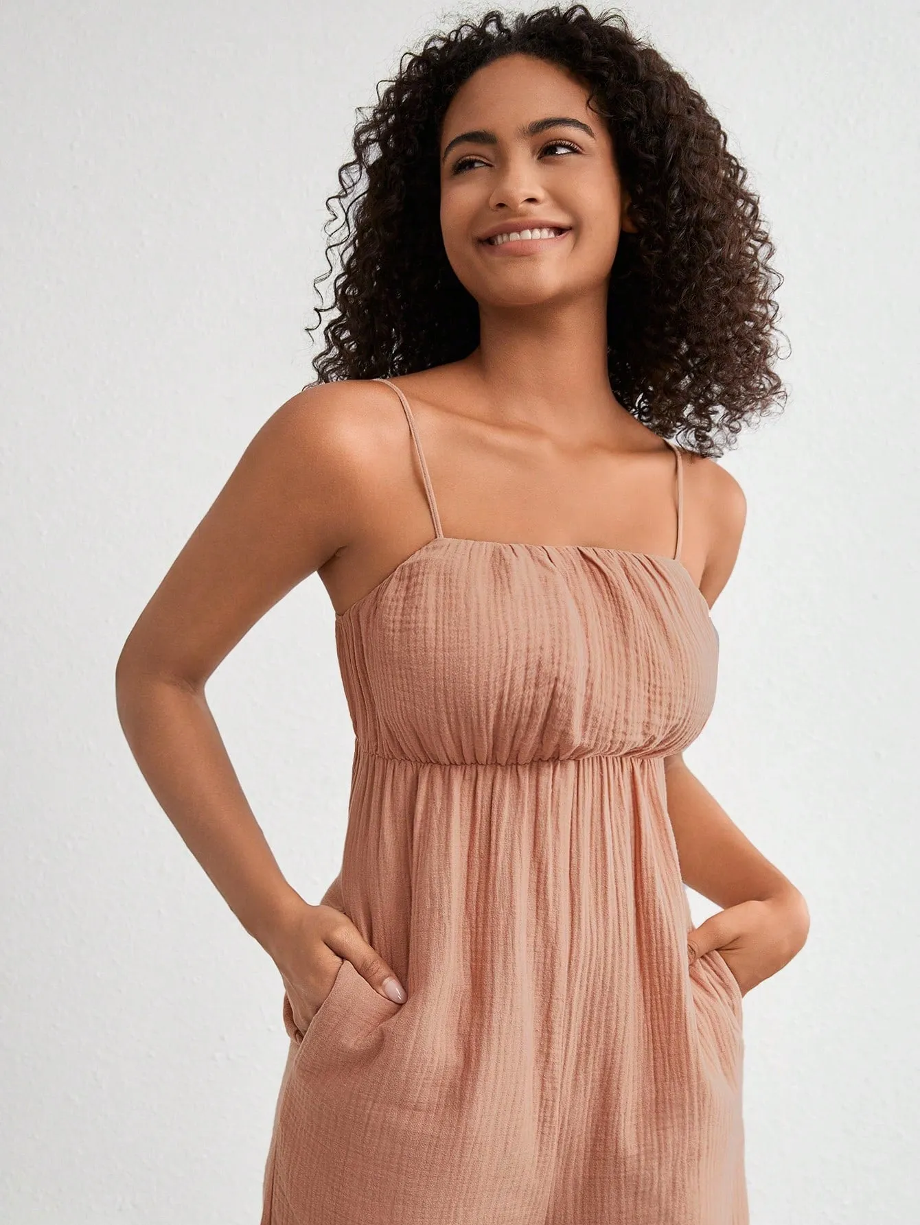 Women's Spaghetti Strap Jumpsuit Pajamas