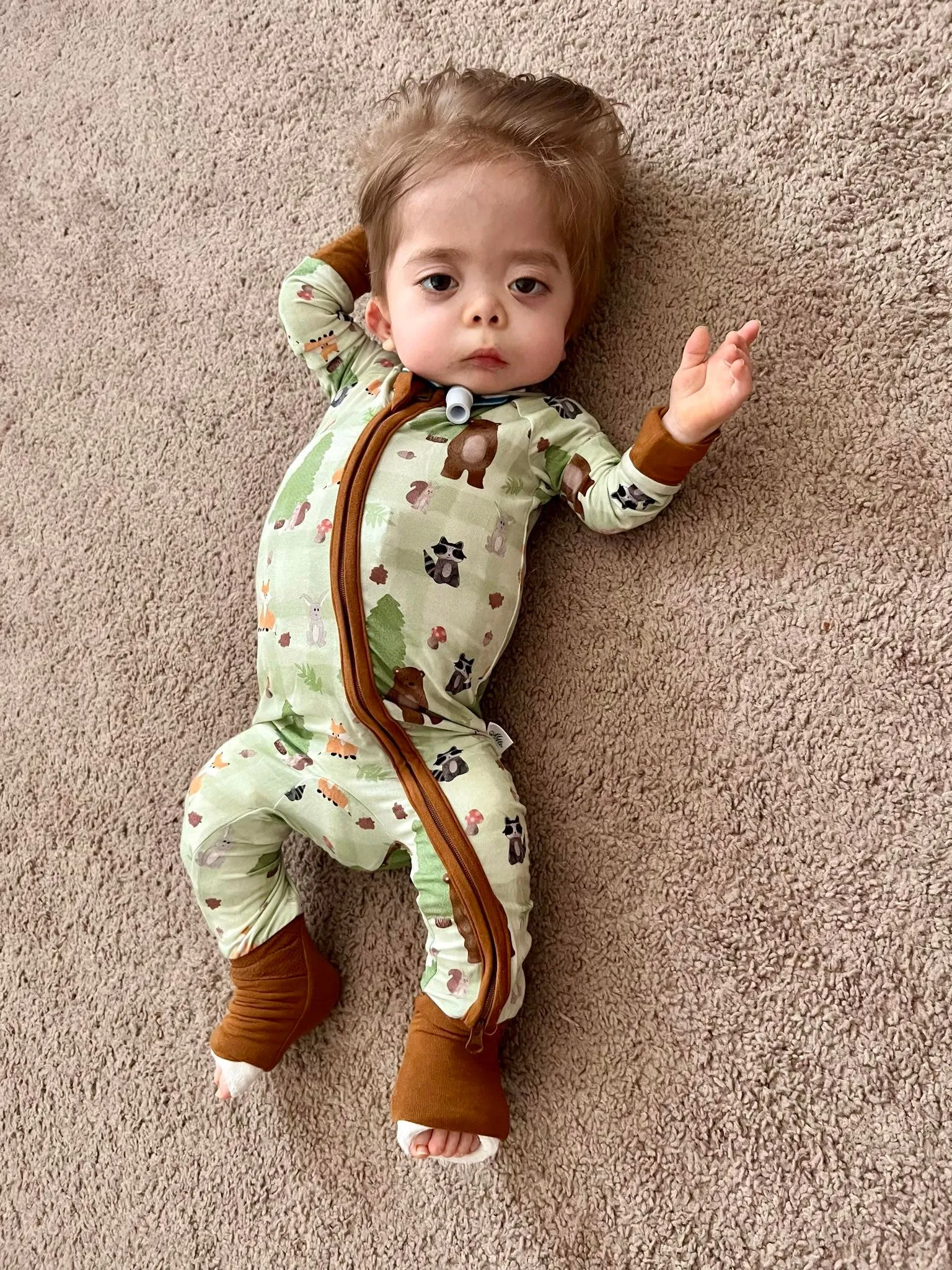 Woodland Wonder Convertible Romper Pajamas