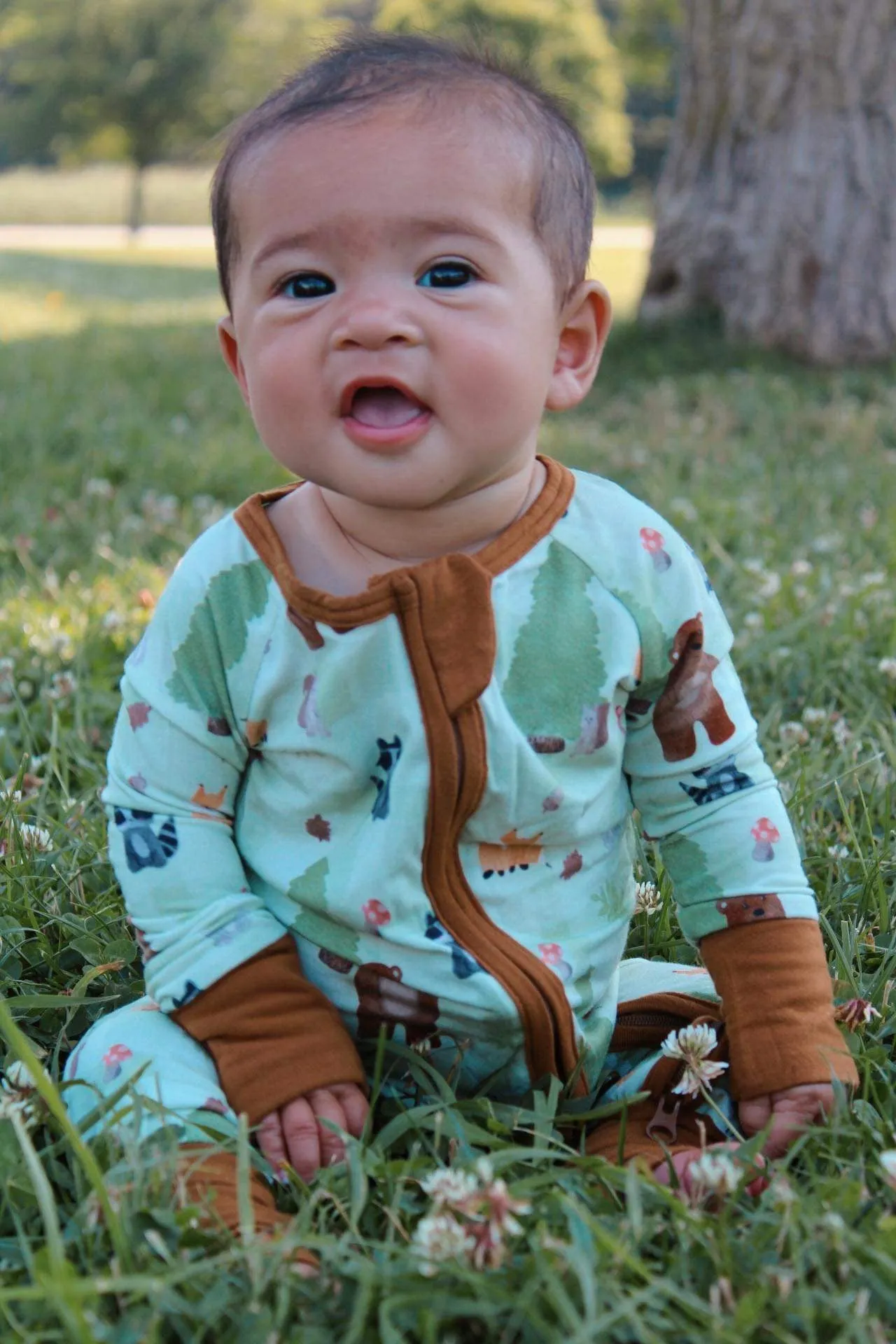 Woodland Wonder Convertible Romper Pajamas