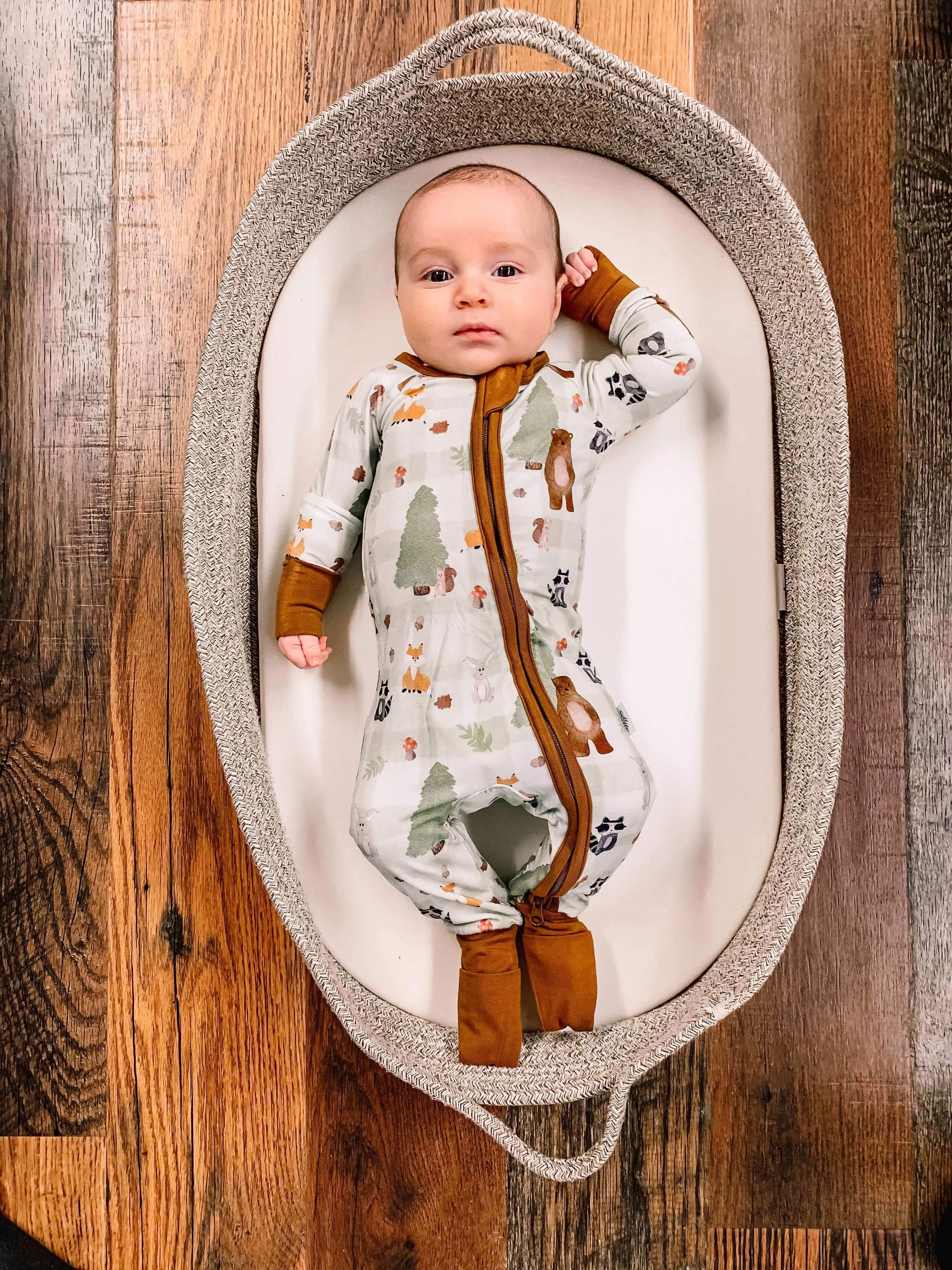 Woodland Wonder Convertible Romper Pajamas