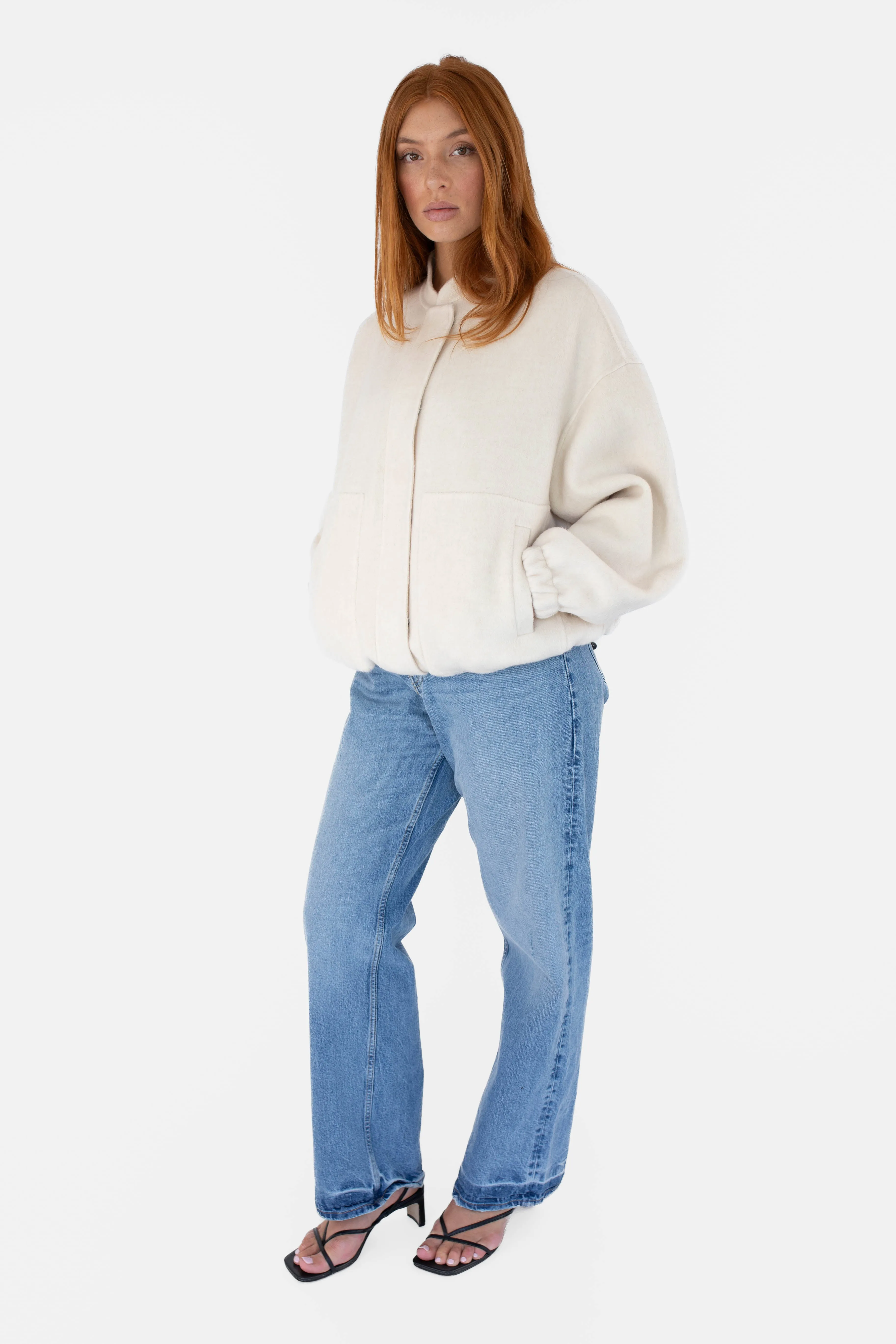 Wool bomber - Cream