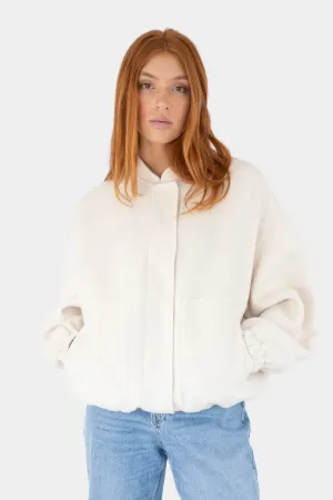 Wool bomber - Cream