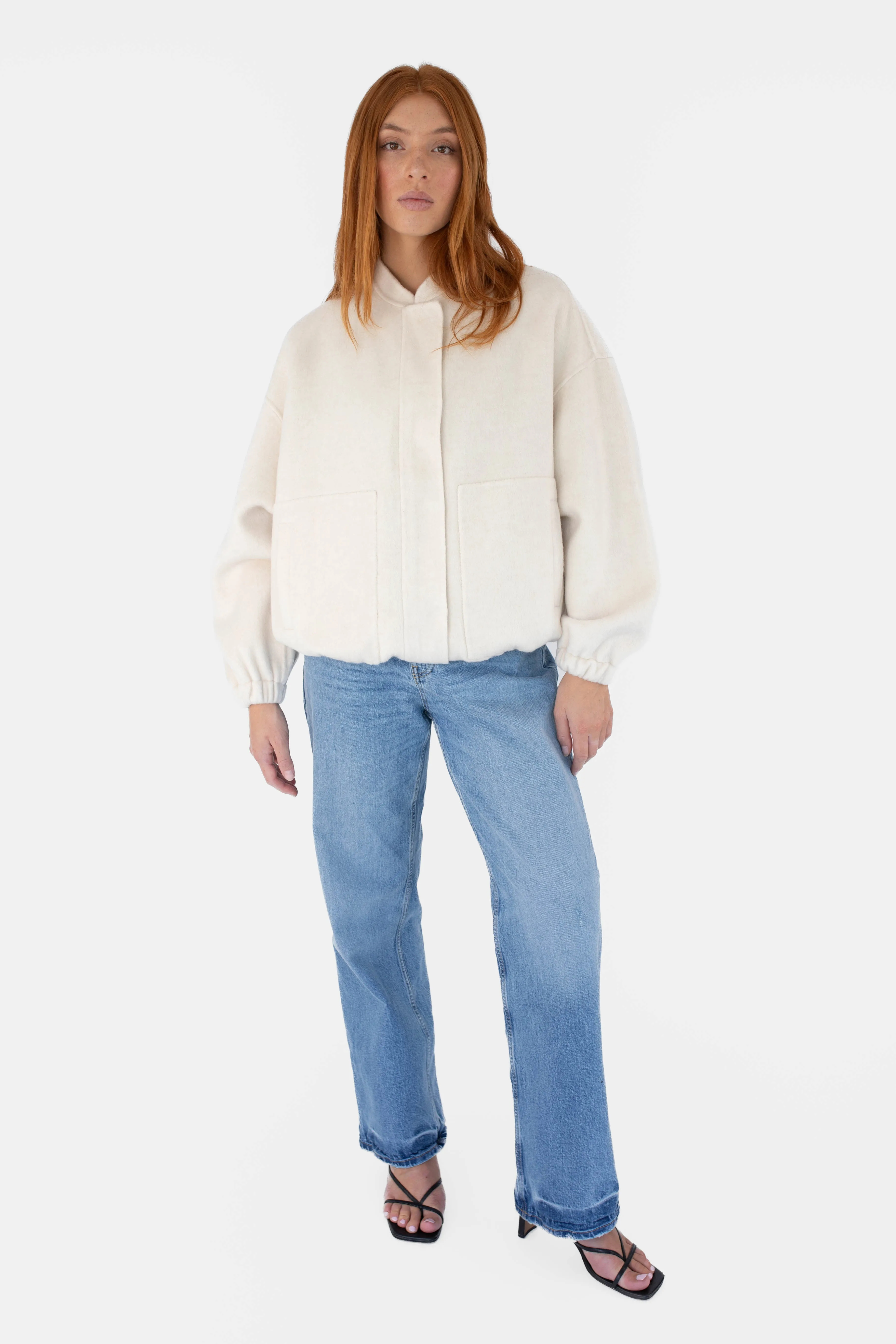 Wool bomber - Cream