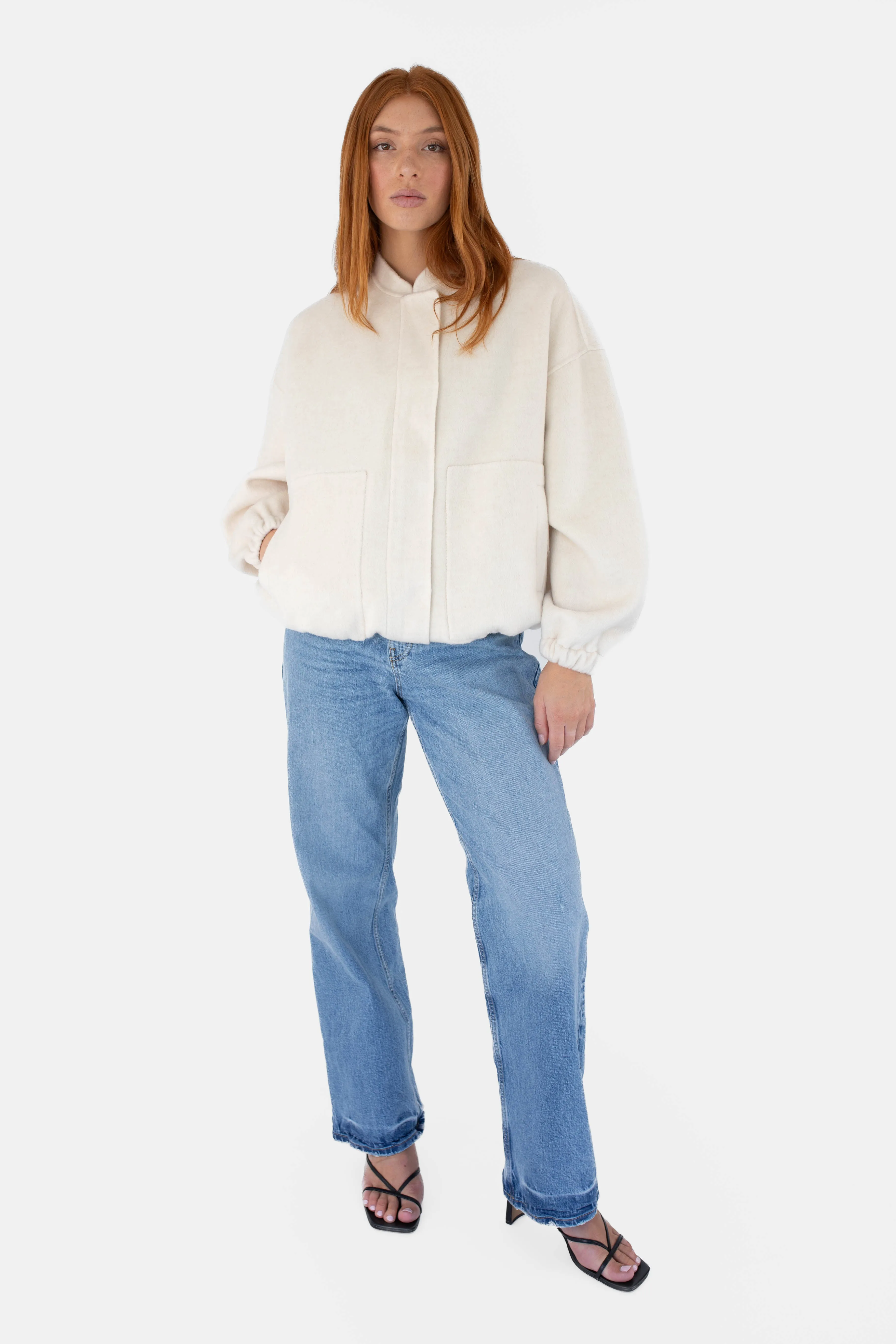 Wool bomber - Cream