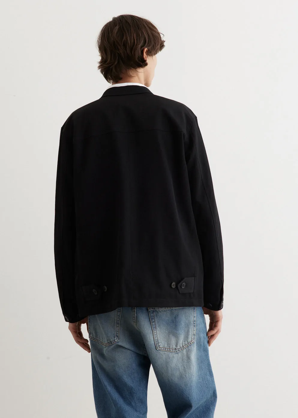 Wool Gabardine Blazer