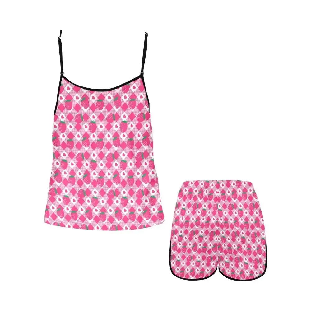 Y2K Style Short Sleeve Pajamas Set for Warm-Weather Comfort