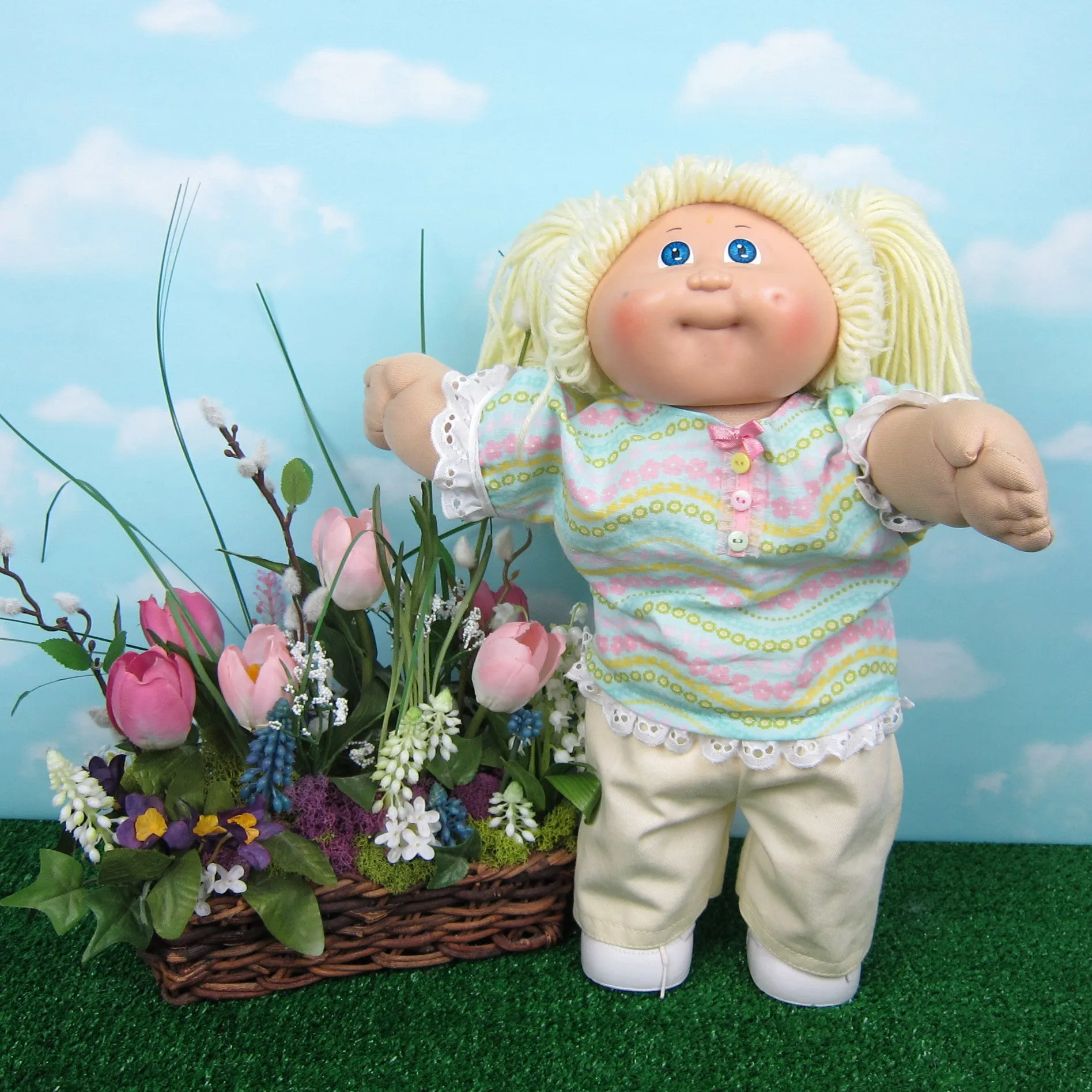 Yellow Jeans / Pants for 16" Cabbage Patch Kids Dolls