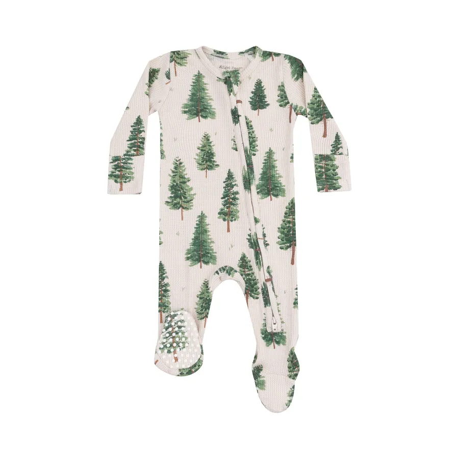Zipper Footie | Forest Trees