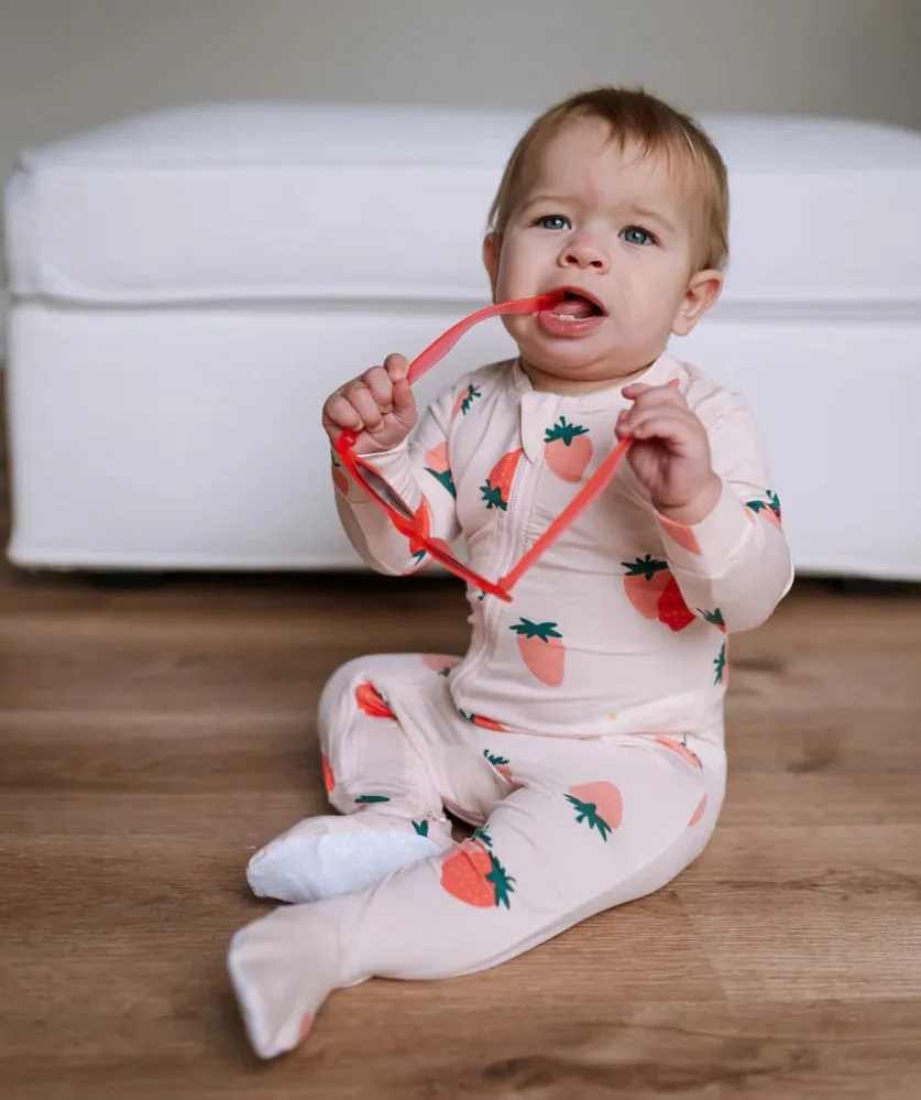 ZippyJamz - Bamboo Footed Sleeper - Strawberry Social